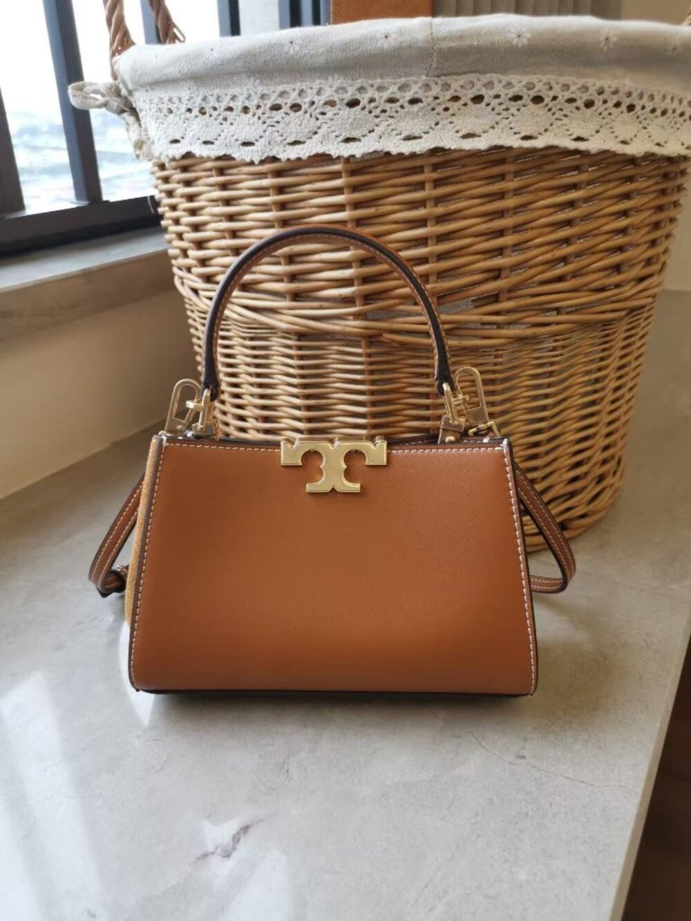 Tory Burch Mini Leather Frame Handbag